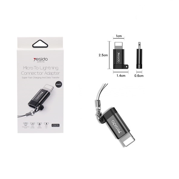 تصویر تبديل ميکرو به آيفون  يسيدو YESIDO-GS05